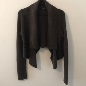 Express Crop cowl neck sweater